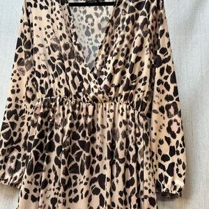 Boohoo Animal Print Dress